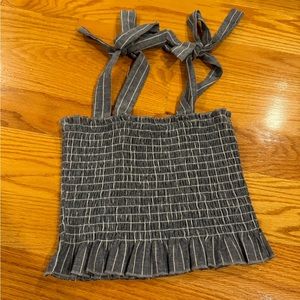 PACSUN CropTop with ruffles and tie straps